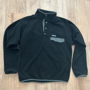 men's synchilla® snap-t® fleece pullover black medium